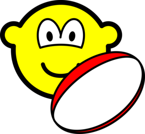 Rugby spelende buddy icon